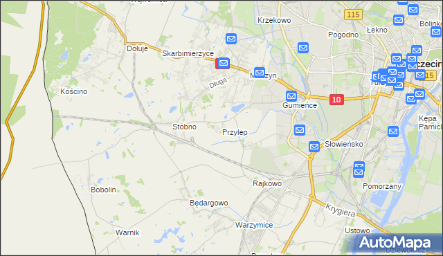 mapa Przylep, Przylep na mapie Targeo