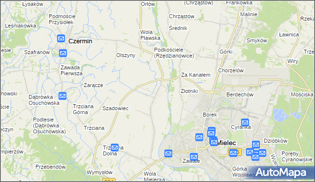 mapa Rzędzianowice, Rzędzianowice na mapie Targeo