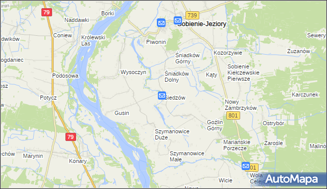 mapa Siedzów, Siedzów na mapie Targeo