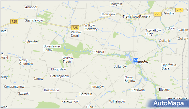 mapa Śmiechówek, Śmiechówek na mapie Targeo