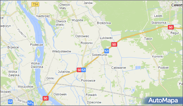 mapa Sobiekursk, Sobiekursk na mapie Targeo
