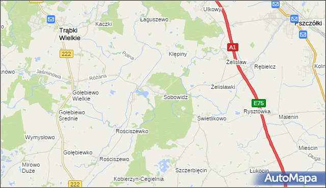 mapa Sobowidz, Sobowidz na mapie Targeo