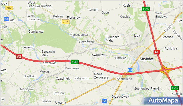 mapa Swędów, Swędów na mapie Targeo