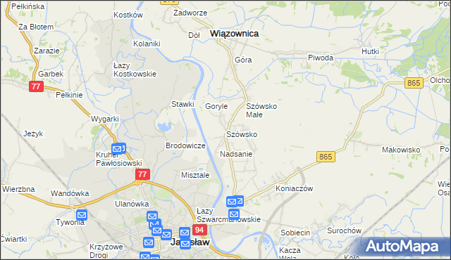 mapa Szówsko, Szówsko na mapie Targeo