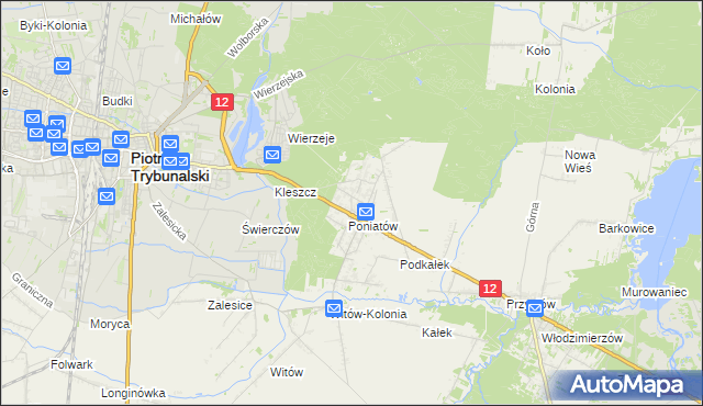 mapa Uszczyn, Uszczyn na mapie Targeo