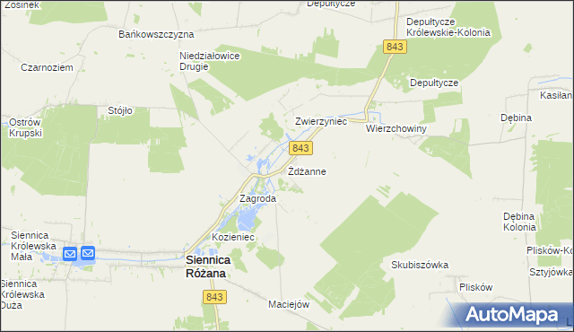 mapa Żdżanne, Żdżanne na mapie Targeo