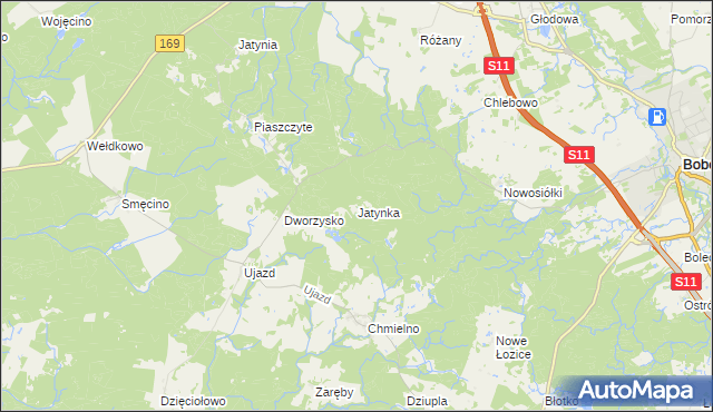 mapa Jatynka, Jatynka na mapie Targeo
