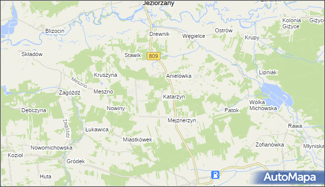 mapa Katarzyn, Katarzyn na mapie Targeo