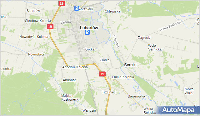 mapa Łucka, Łucka na mapie Targeo