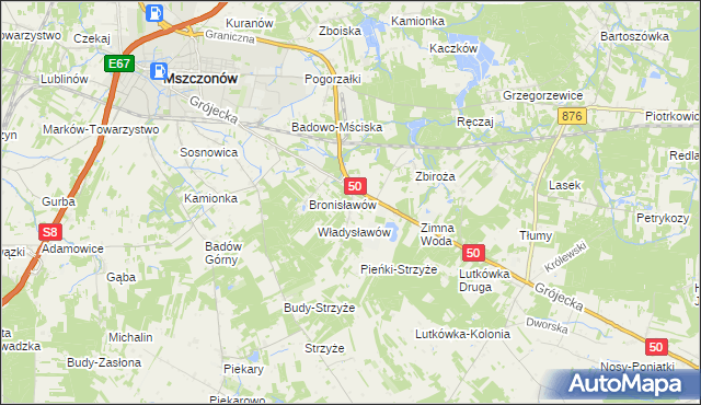 mapa Marianka gmina Mszczonów, Marianka gmina Mszczonów na mapie Targeo