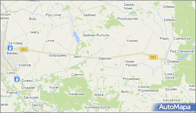 mapa Stępowo, Stępowo na mapie Targeo