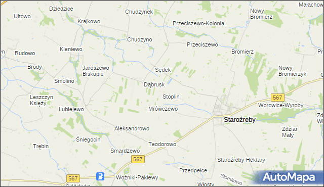 mapa Stoplin, Stoplin na mapie Targeo