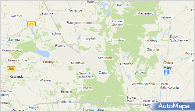 mapa Szarłatów, Szarłatów na mapie Targeo