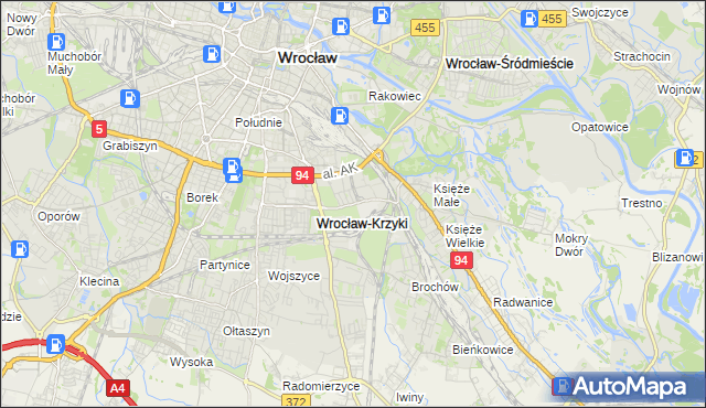 mapa Tarnogaj, Tarnogaj na mapie Targeo