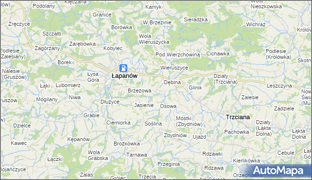 mapa Ubrzeż, Ubrzeż na mapie Targeo