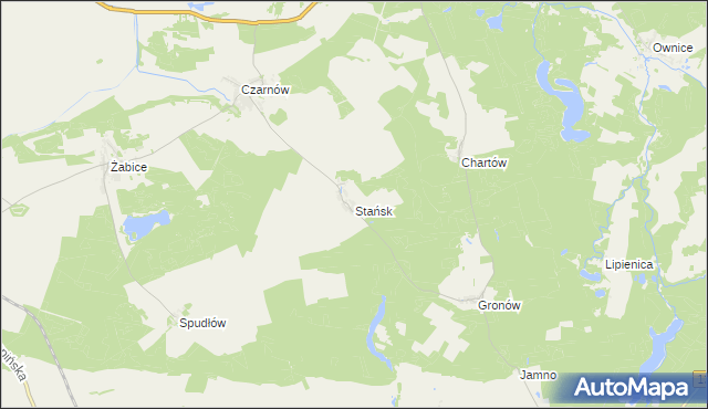 mapa Stańsk, Stańsk na mapie Targeo