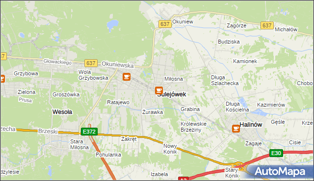 mapa Sulejówek, Sulejówek na mapie Targeo