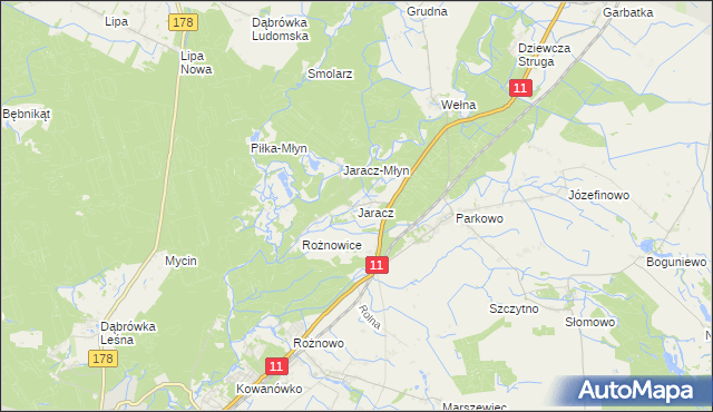 mapa Jaracz, Jaracz na mapie Targeo