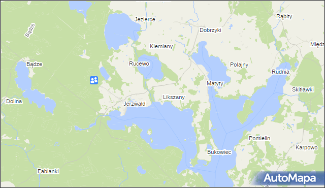 mapa Likszany, Likszany na mapie Targeo