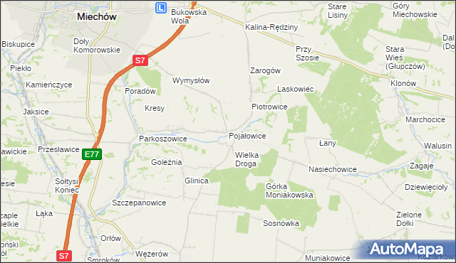 mapa Pojałowice, Pojałowice na mapie Targeo