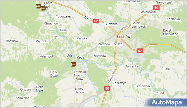 mapa Barchów, Barchów na mapie Targeo