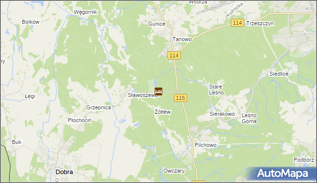 mapa Bartoszewo, Bartoszewo na mapie Targeo