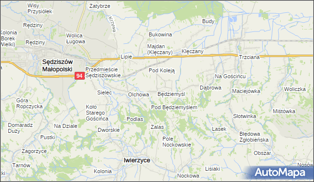 mapa Będziemyśl, Będziemyśl na mapie Targeo