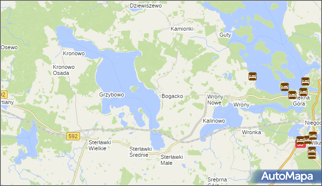 mapa Bogacko, Bogacko na mapie Targeo