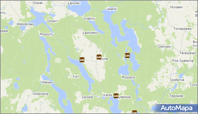 mapa Ciche gmina Zbiczno, Ciche gmina Zbiczno na mapie Targeo