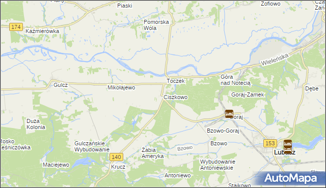 mapa Ciszkowo, Ciszkowo na mapie Targeo