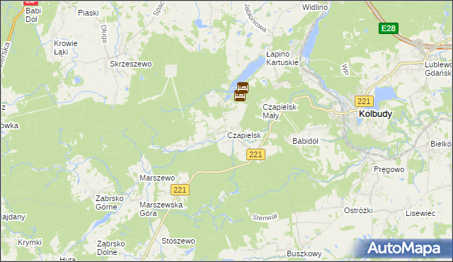 mapa Czapielsk, Czapielsk na mapie Targeo