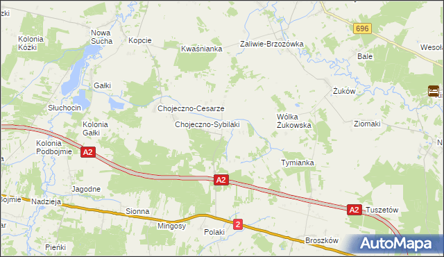 mapa Czarnowąż, Czarnowąż na mapie Targeo