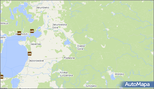 mapa Diabla Góra, Diabla Góra na mapie Targeo