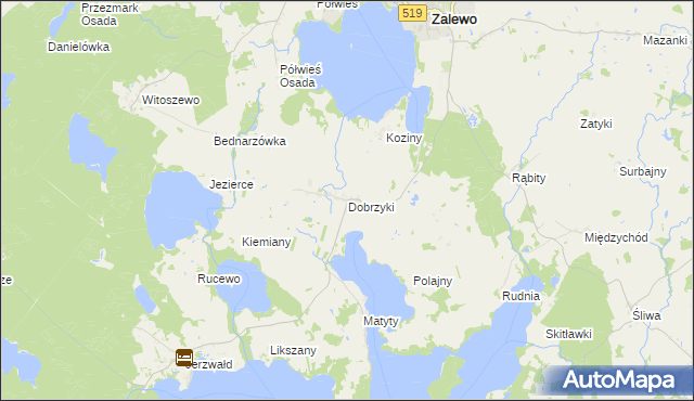 mapa Dobrzyki, Dobrzyki na mapie Targeo