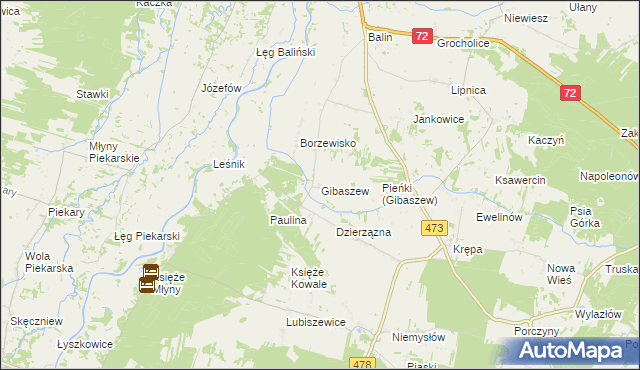 mapa Gibaszew, Gibaszew na mapie Targeo