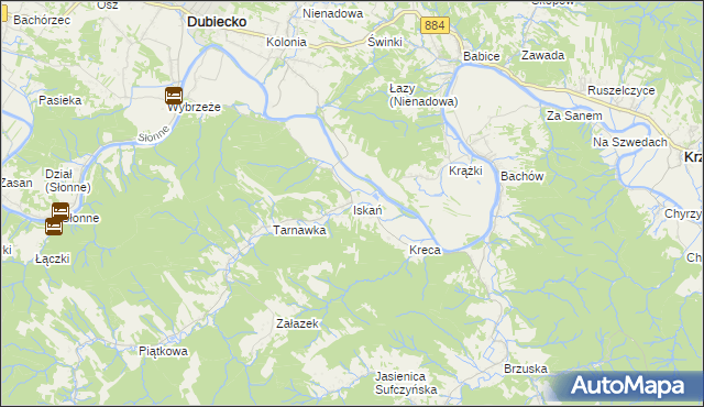 mapa Iskań, Iskań na mapie Targeo