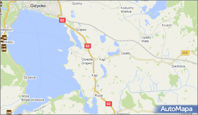 mapa Kąp, Kąp na mapie Targeo