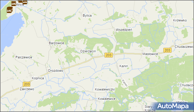 mapa Karsino, Karsino na mapie Targeo
