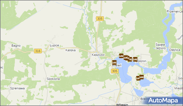 mapa Kaszczor, Kaszczor na mapie Targeo