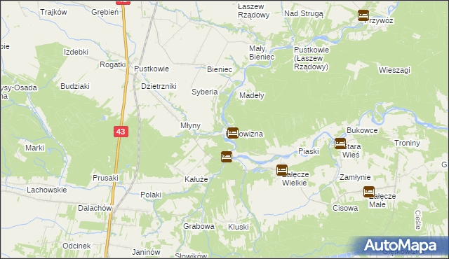 mapa Kępowizna, Kępowizna na mapie Targeo