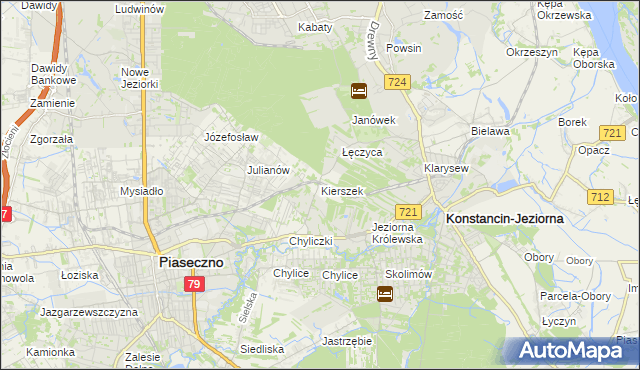 mapa Kierszek, Kierszek na mapie Targeo