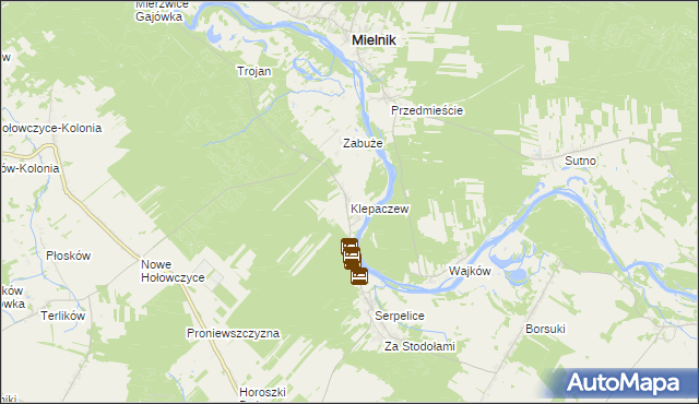 mapa Klepaczew, Klepaczew na mapie Targeo