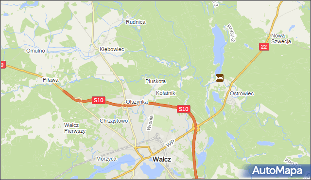 mapa Kołatnik, Kołatnik na mapie Targeo