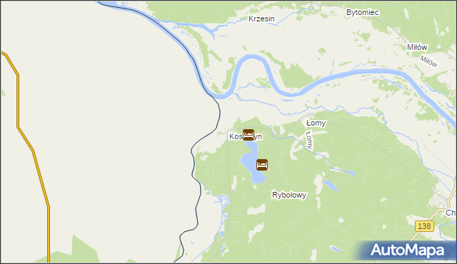 mapa Kosarzyn, Kosarzyn na mapie Targeo