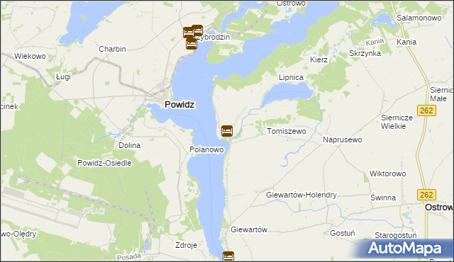 mapa Kosewo gmina Ostrowite, Kosewo gmina Ostrowite na mapie Targeo