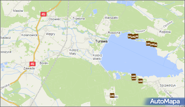 mapa Kotórz Wielki, Kotórz Wielki na mapie Targeo