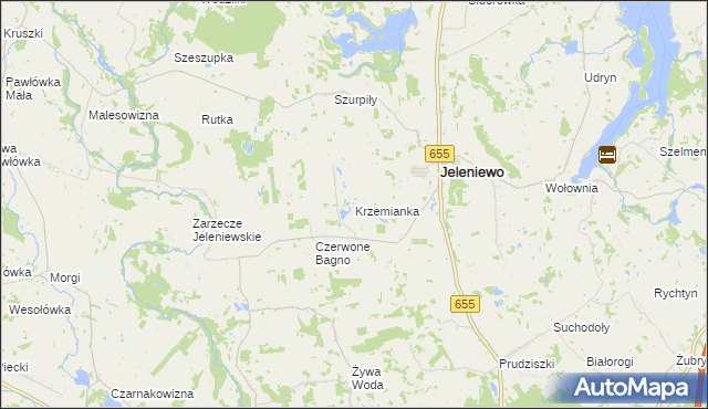 mapa Krzemianka, Krzemianka na mapie Targeo