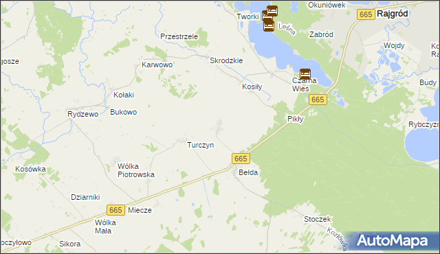 mapa Łazarze, Łazarze na mapie Targeo