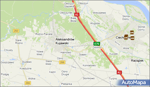 mapa Łazieniec, Łazieniec na mapie Targeo