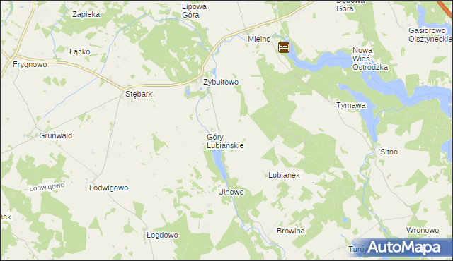 mapa Lubian, Lubian na mapie Targeo